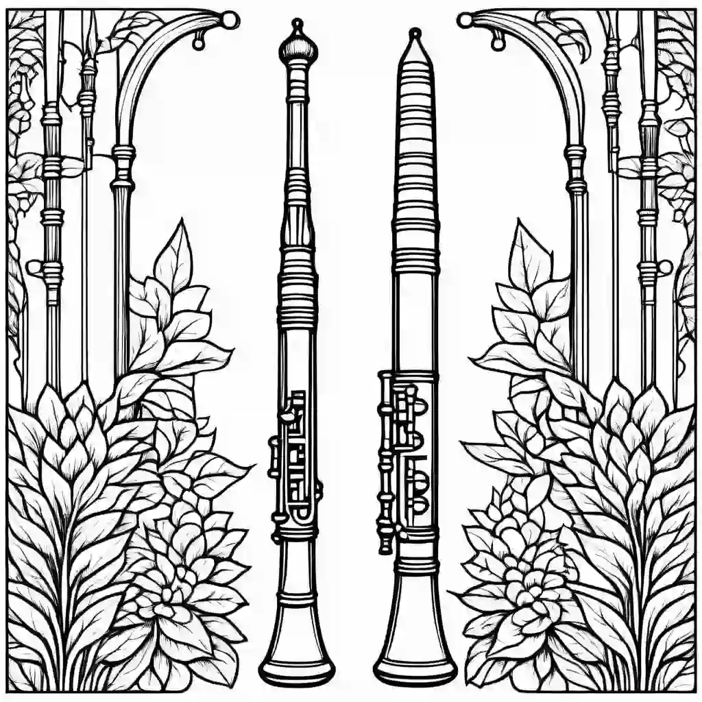 Oboe coloring pages